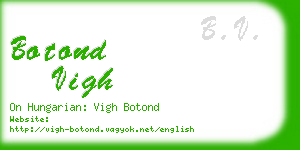 botond vigh business card